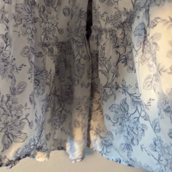 Cynthia Rowley Blue and White Floral Mini Dress Small - Picture 3 of 12